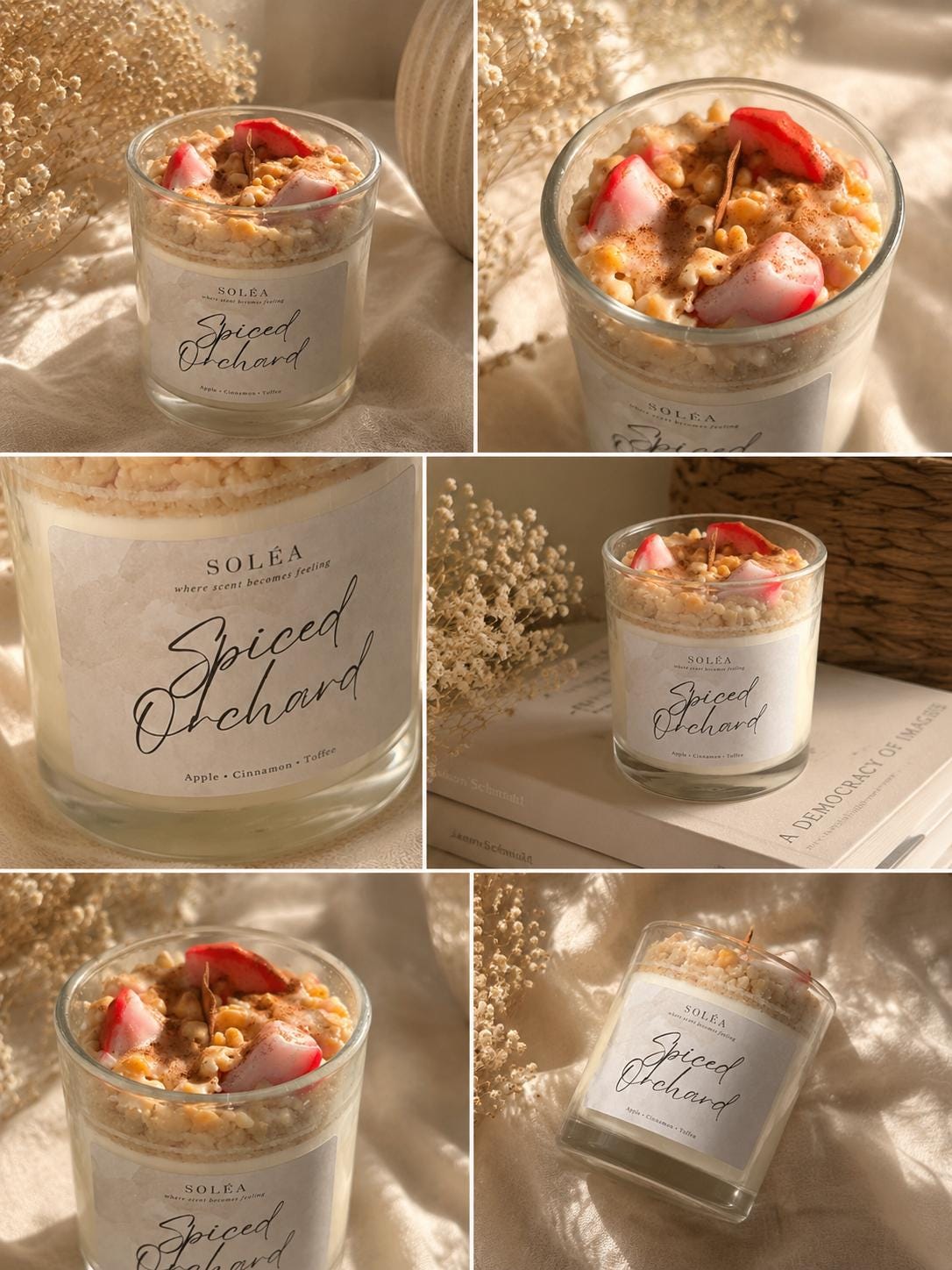 Spiced Orchard Candle | Apple Cinnamon & Vanilla Toffee | Cozy Autumn | Dessert Candle