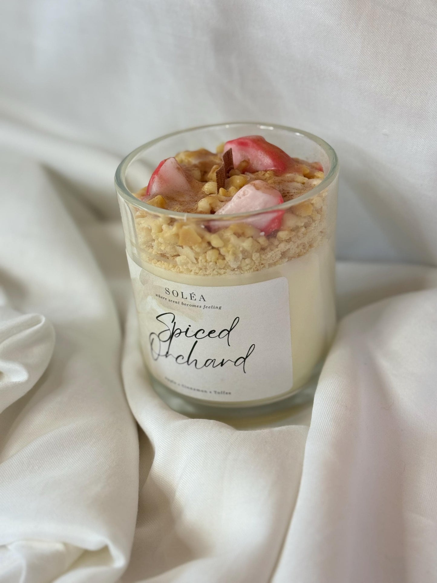 Spiced Orchard Candle | Apple Cinnamon & Vanilla Toffee | Cozy Autumn | Dessert Candle