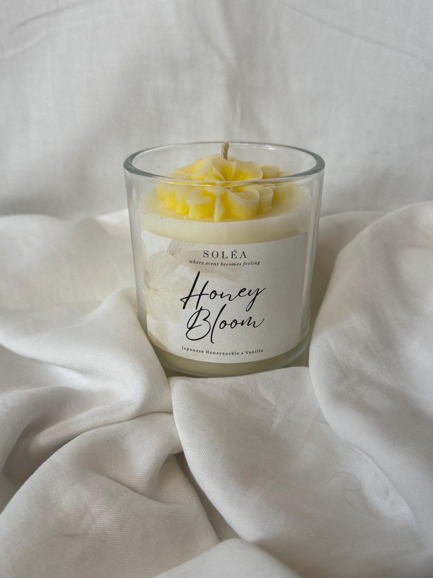 Honey Bloom Candle | Japanese Honeysuckle Vanilla Soy Wax Decor