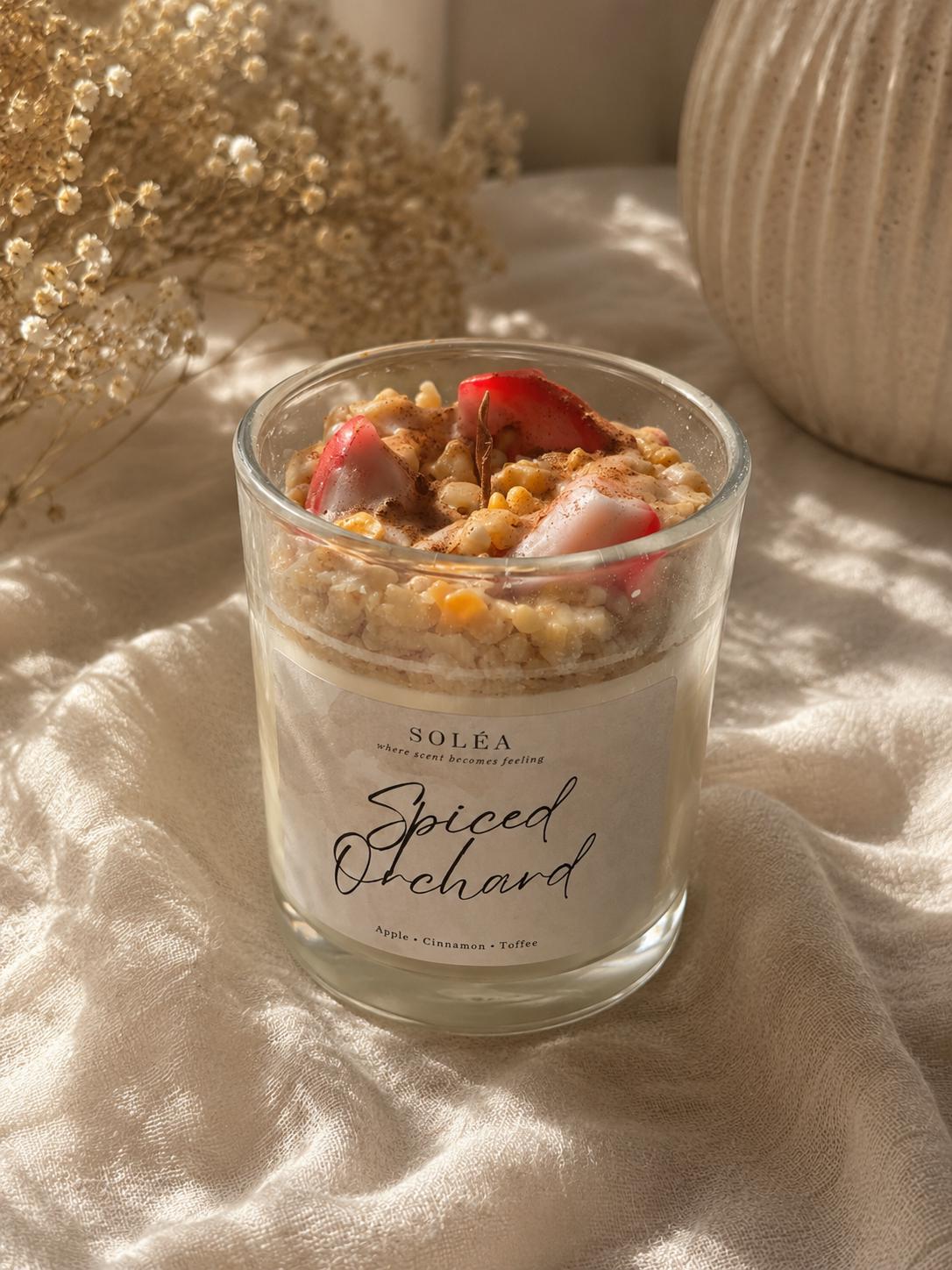 Spiced Orchard Candle | Apple Cinnamon & Vanilla Toffee | Cozy Autumn | Dessert Candle