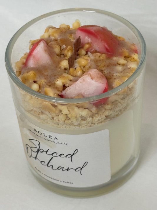 Spiced Orchard Candle | Apple Cinnamon & Vanilla Toffee | Cozy Autumn | Dessert Candle